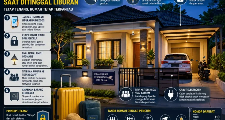 Tips Keamanan rumah saat ditinggal liburan