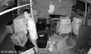 Rekaman kamera pengawas CCTV diduga pencuri di kawasan Jakabaring Sport City (JSC) Palembang