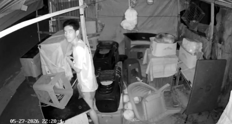 Rekaman kamera pengawas CCTV diduga pencuri di kawasan Jakabaring Sport City (JSC) Palembang