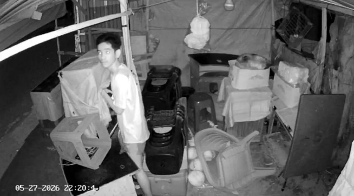 Rekaman kamera pengawas CCTV diduga pencuri di kawasan Jakabaring Sport City (JSC) Palembang