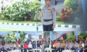 Wakapolda Sumsel, Brigjen Pol. Rony Samtana, S.I.K., pimpin langsung Wakapolda Sumsel, Brigjen Pol. Rony Samtana, S.I.K., pimpin langsung Apel Kesiapsiagaan Penanganan Kebakaran Hutan dan Lahan (Karhutla) Tahun 2026 yang digelar di halaman depan Gedung Presisi Mapolda Sumsel, Kota Palembang, Jumat (22/5/2026)