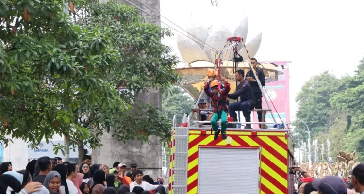 Suasana Antusiasme masyarakat terhadap pelaksanaan Car Free Day (CFD) di Kota Palembang pada Minggu pagi (24/5/2026)