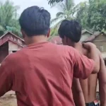 ABH saat diamankan Satreskrim Polres PALI dikediamannya di Desa Sungai Ibul Kecamatan Talang Ubi Kabupaten PALI