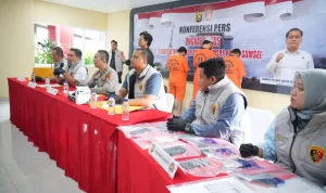 Ditreskrimsus Polda Sumsel berhasil membongkar praktik kejahatan siber berupa manipulasi data elektronik untuk aktivasi IMEI