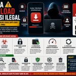 Ilustrasi Bahaya aplikasi ilegal dan keamanan data