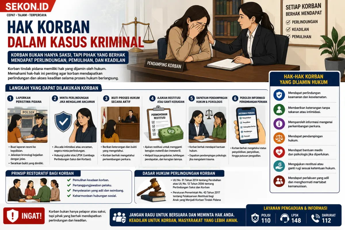 Ilustrasi Hak Korban Dalam Kasus Kriminal