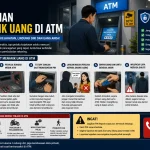 Ilustrasi Tips Aman menarik uang di ATM