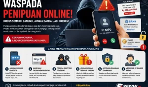 Ilustrasi Waspada Penipuan Online