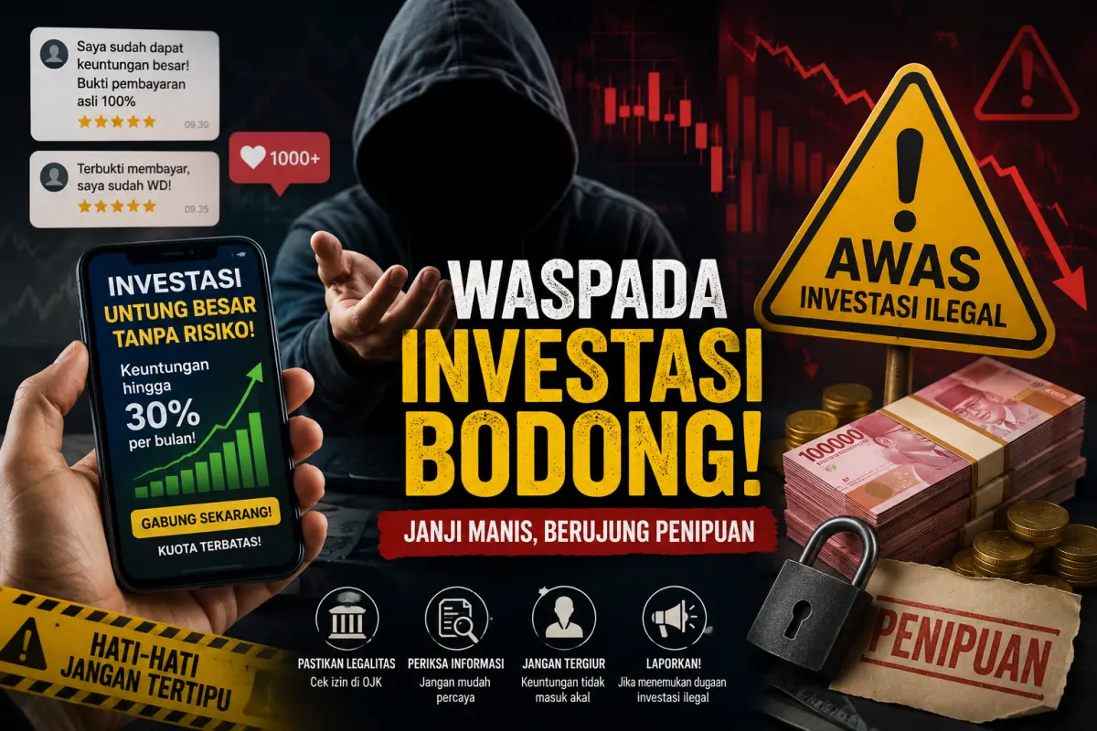 Ilustrasi Waspadai investasi bodong dan penipuan