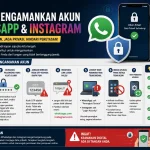 Ilustrasi cara mengamankan akun WhatsApp dan Instagram