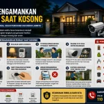 Ilustrasi cara mengamankan rumah saat kosong
