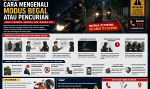 Ilustrasi cara mengenali modus begal atau pencurian