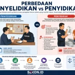 Ilustrasi perbedaan penyelidikan vs penyidikan