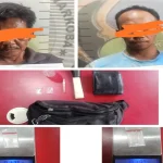 Kedua tersangka berinisial J (54) dan SS (27) beserta BB saat diamankan Polres Prabumulih
