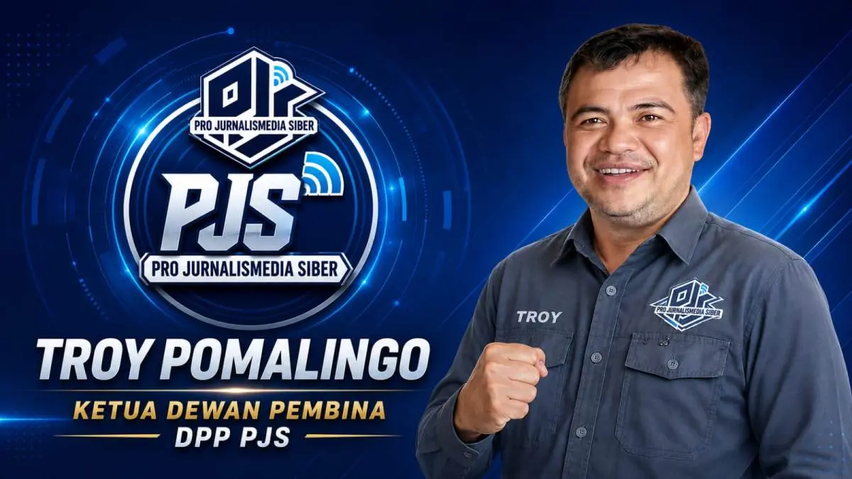 Ketua Dewan Pembina Pro Jurnalis Media Siber (PJS), Troy Evelon Pomalingo