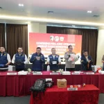 Polda Sumsel dan Kanwil Bea Cukai Sumbagtim pamerkan barang bukti 11.443 butir pil ekstasi, dan sabu berat bruto 1.399,47 gram pada konferensi pers Joint Operation