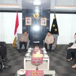 Suasana audiensi antara Kapolda Sumsel dan Kepala BP3MI Sumsel