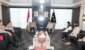 Suasana audiensi antara Kapolda Sumsel dan Kepala BP3MI Sumsel