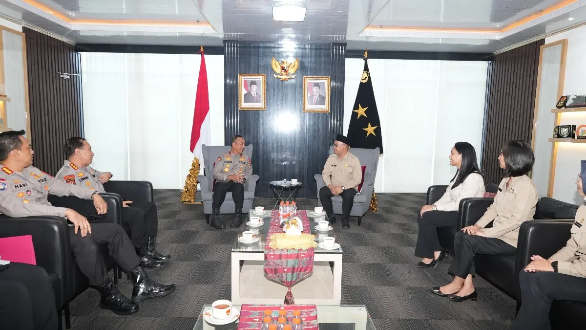 Suasana audiensi antara Kapolda Sumsel dan Kepala BP3MI Sumsel