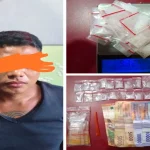 Tersangka berinisial ES (33) beserta BB saat diamankan Polres Prabumulih