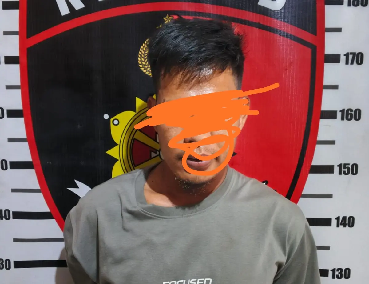 Tersangka berinisial MAS (30) diamankan Satreskrim Polres OKU Selatan