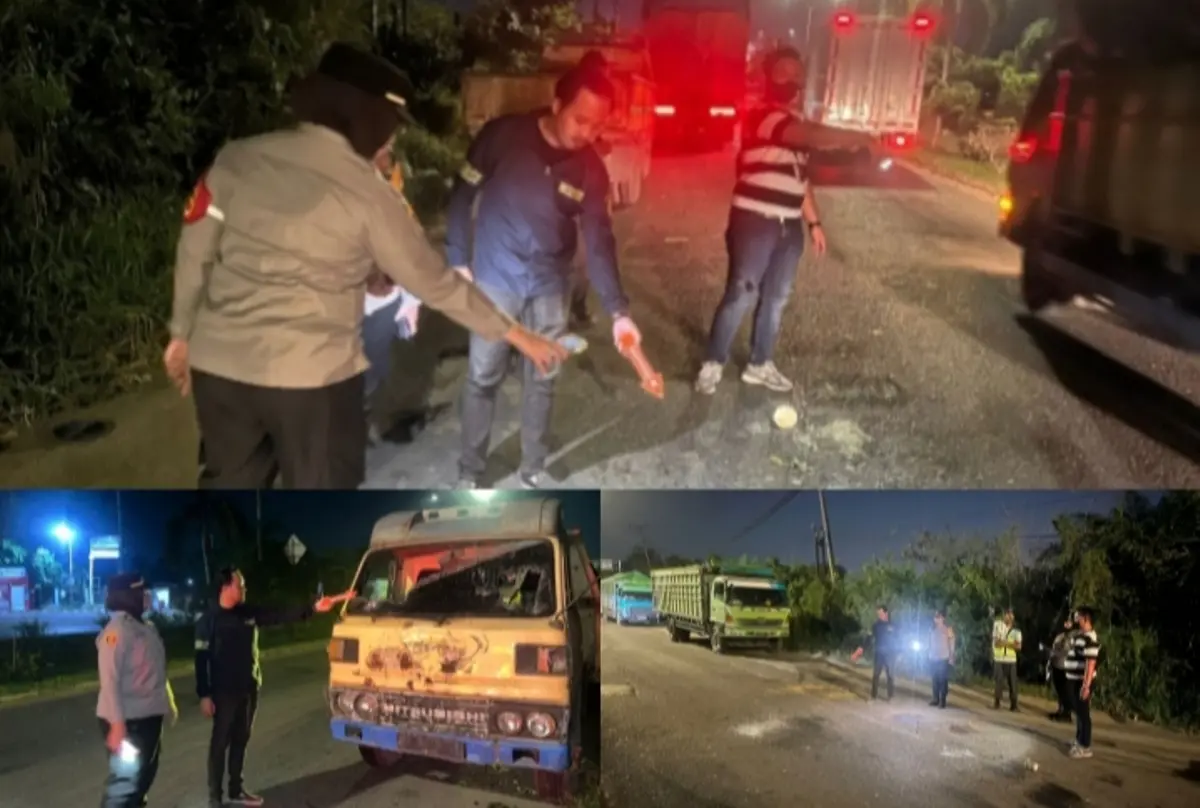 personel Pawas, Unit Reskrim, dan SPKT Polsek Sukarami Polda Sumsel olah TKP tempat kejadian