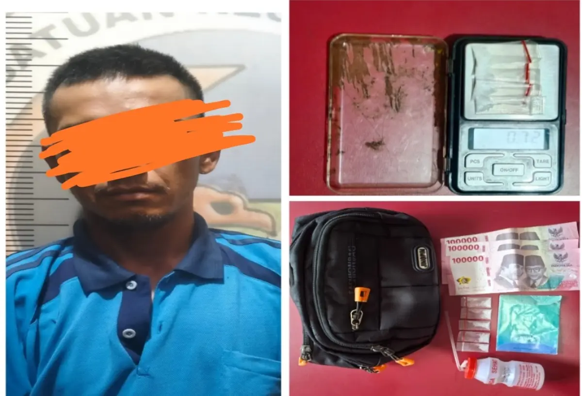 seorang pria berinisial HA (19) diamankan Satuan Reserse Narkoba Polres Prabumulih