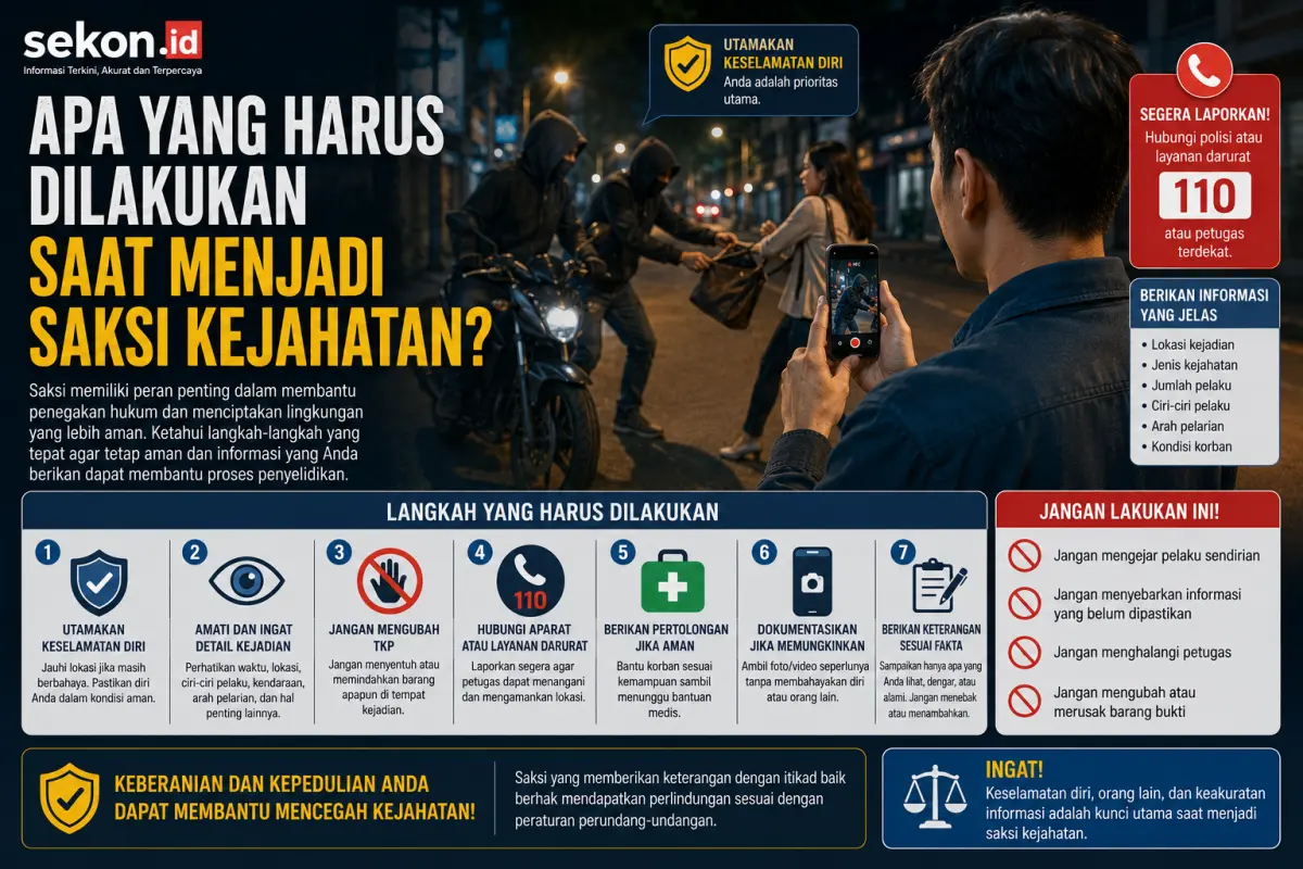Apa yang harus dilakukan saat menjadi saksi