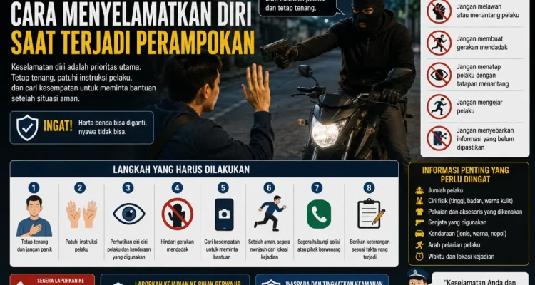 Cara menyelamatkan diri saat perampokan