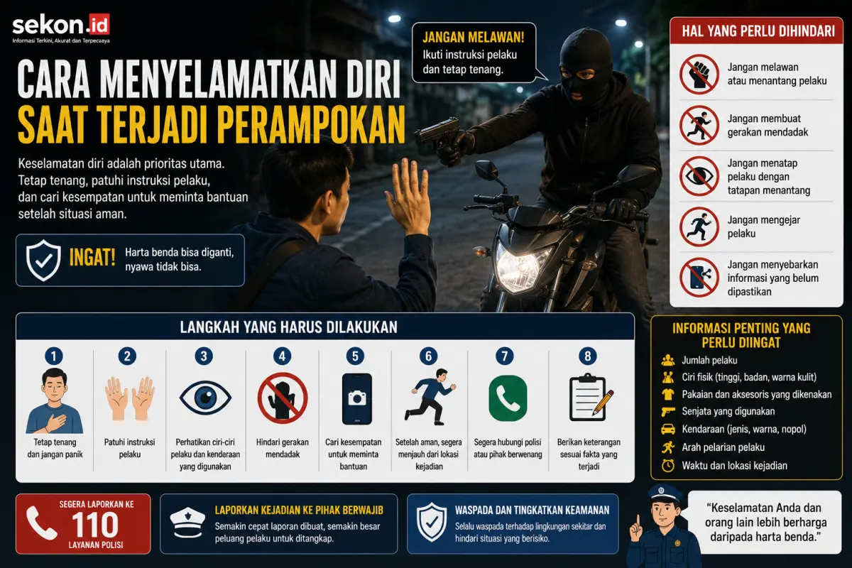 Cara menyelamatkan diri saat perampokan