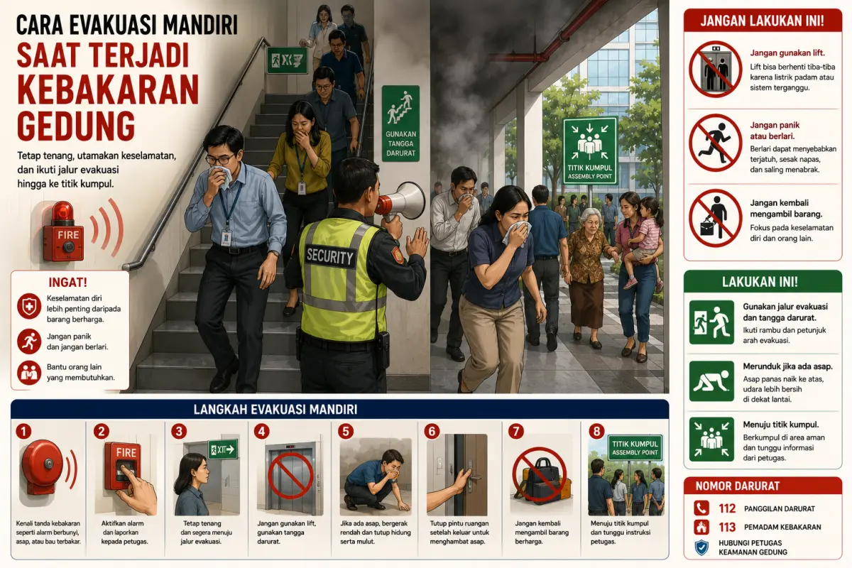 Panduan evakuasi kebakaran gedung