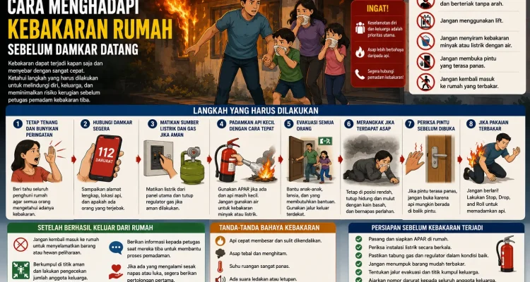 Panduan keselamatan kebakaran rumah
