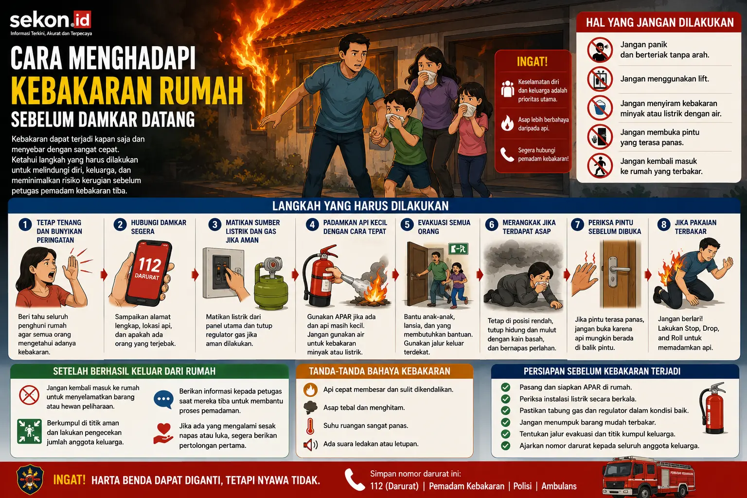 Panduan keselamatan kebakaran rumah