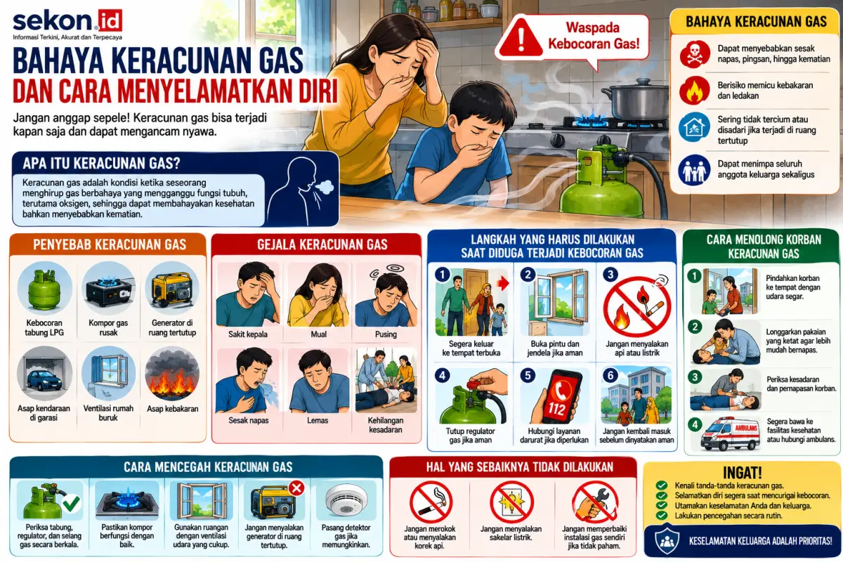 Panduan keselamatan keracunan gas