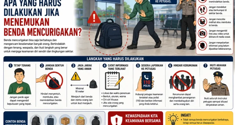 Panduan keselamatan menemukan benda mencurigakan
