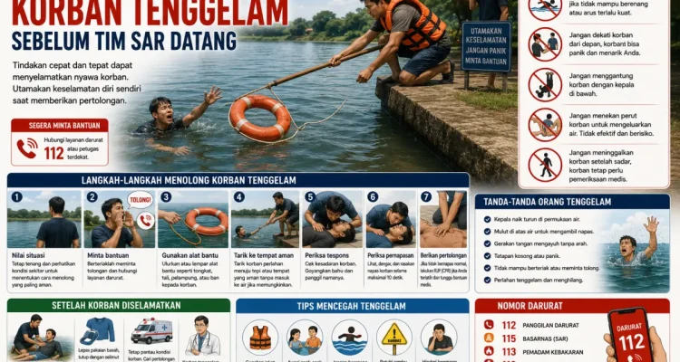Panduan pertolongan pertama tenggelam