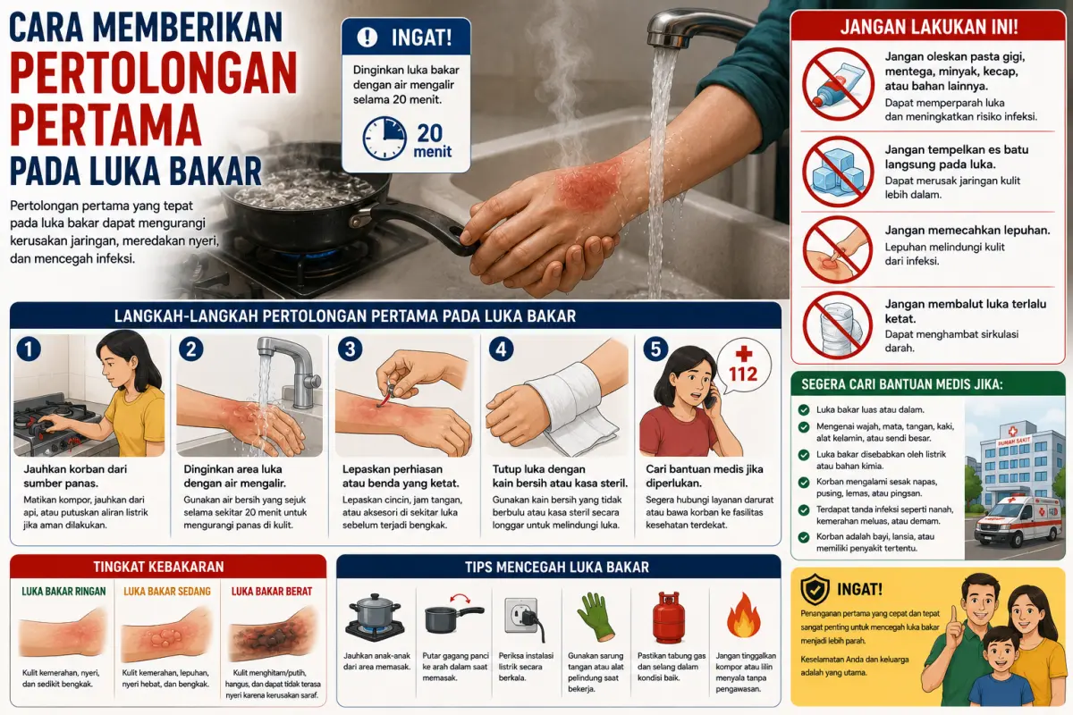 Pertolongan pertama pada luka bakar